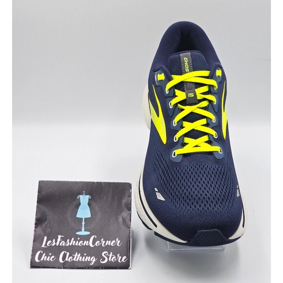Brooks  Ghost 15 Men's Navy Blue Green Mesh Neutral Running Shoe Size 13 2843 - Picture 15 of 16